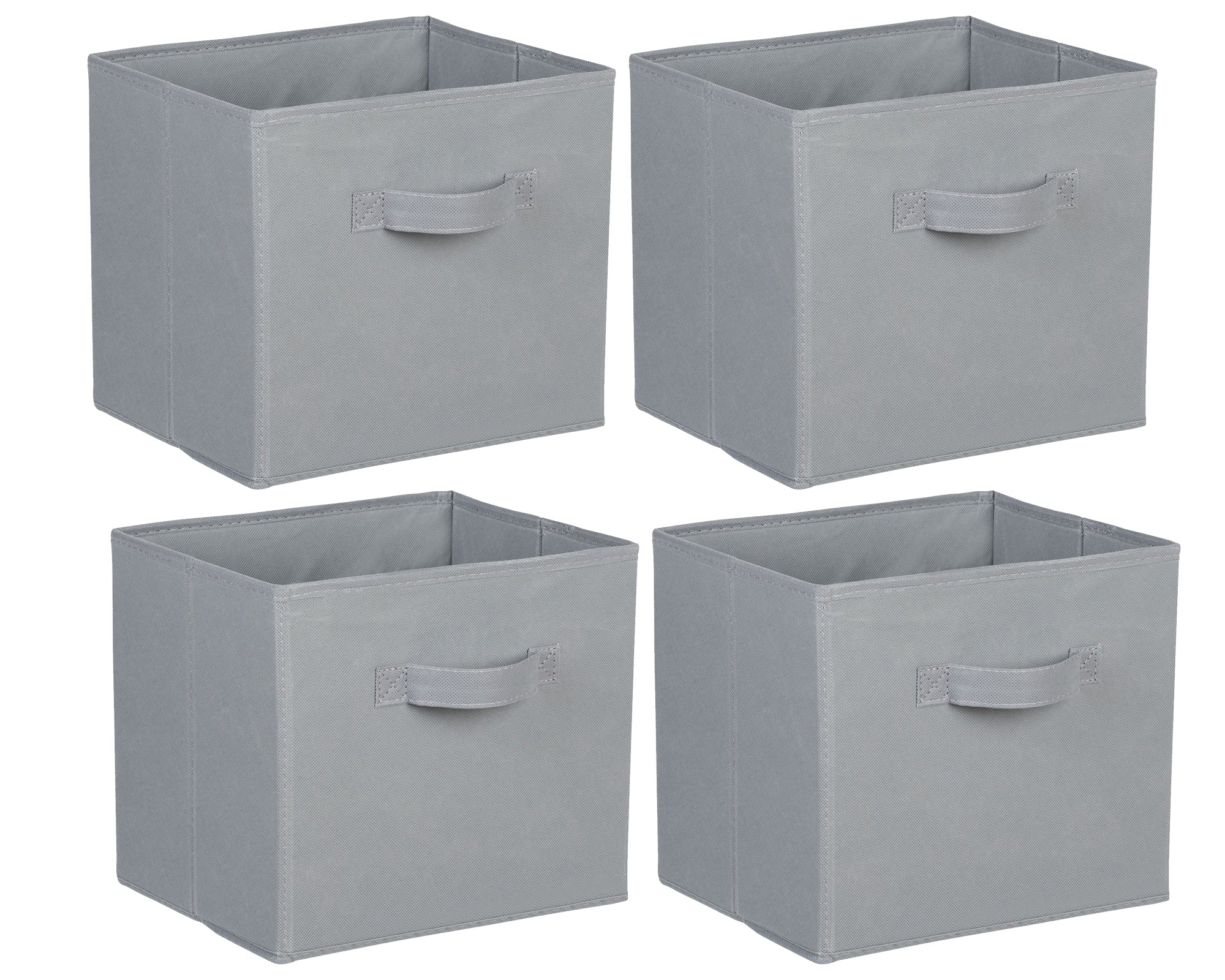 LMA Branded 4 Piece Collapsible Fabric Storage Cube Set