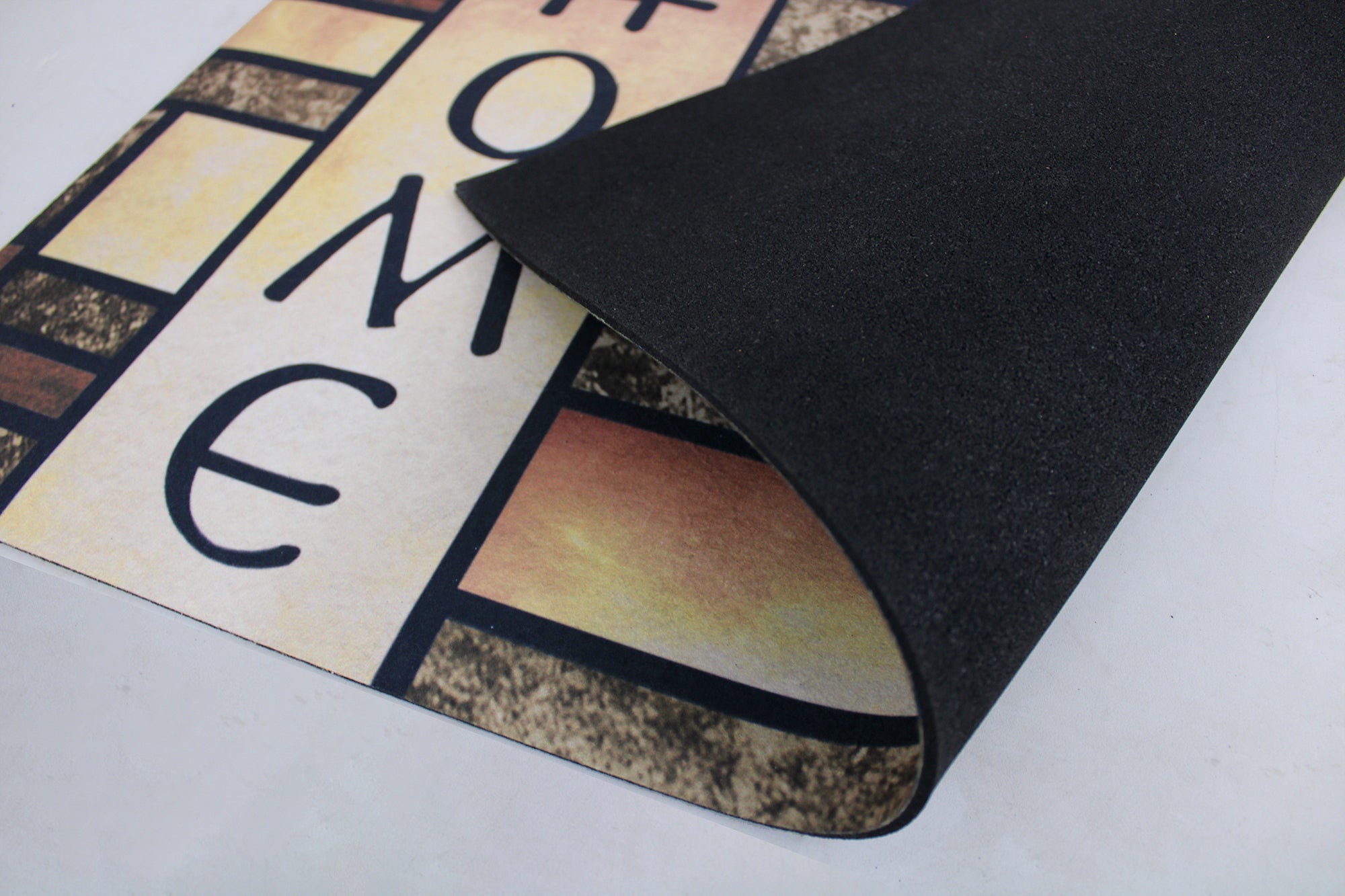 75cm x 45cm Non-Slip Imitation Felt Indoor & Outdoor Door Mat - Marble Home