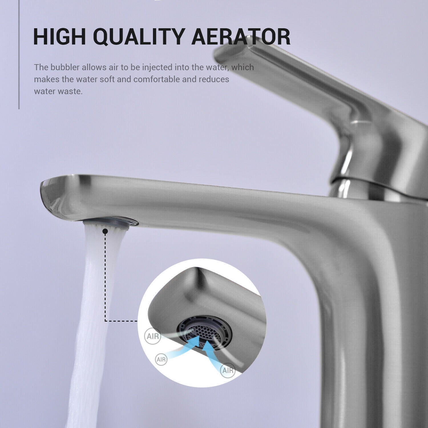 LMA Minimalist Hot & Cold Bathroom Basin Mixer