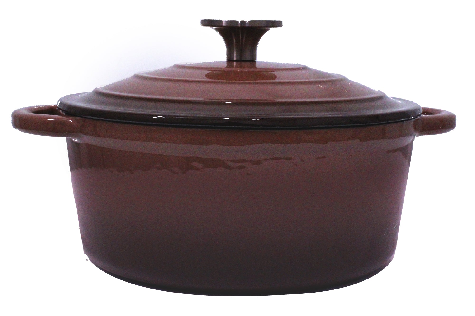 King Cuisine 7 Piece Glazed Cast Iron Dutch Oven Pot & Pan Set - Morelle