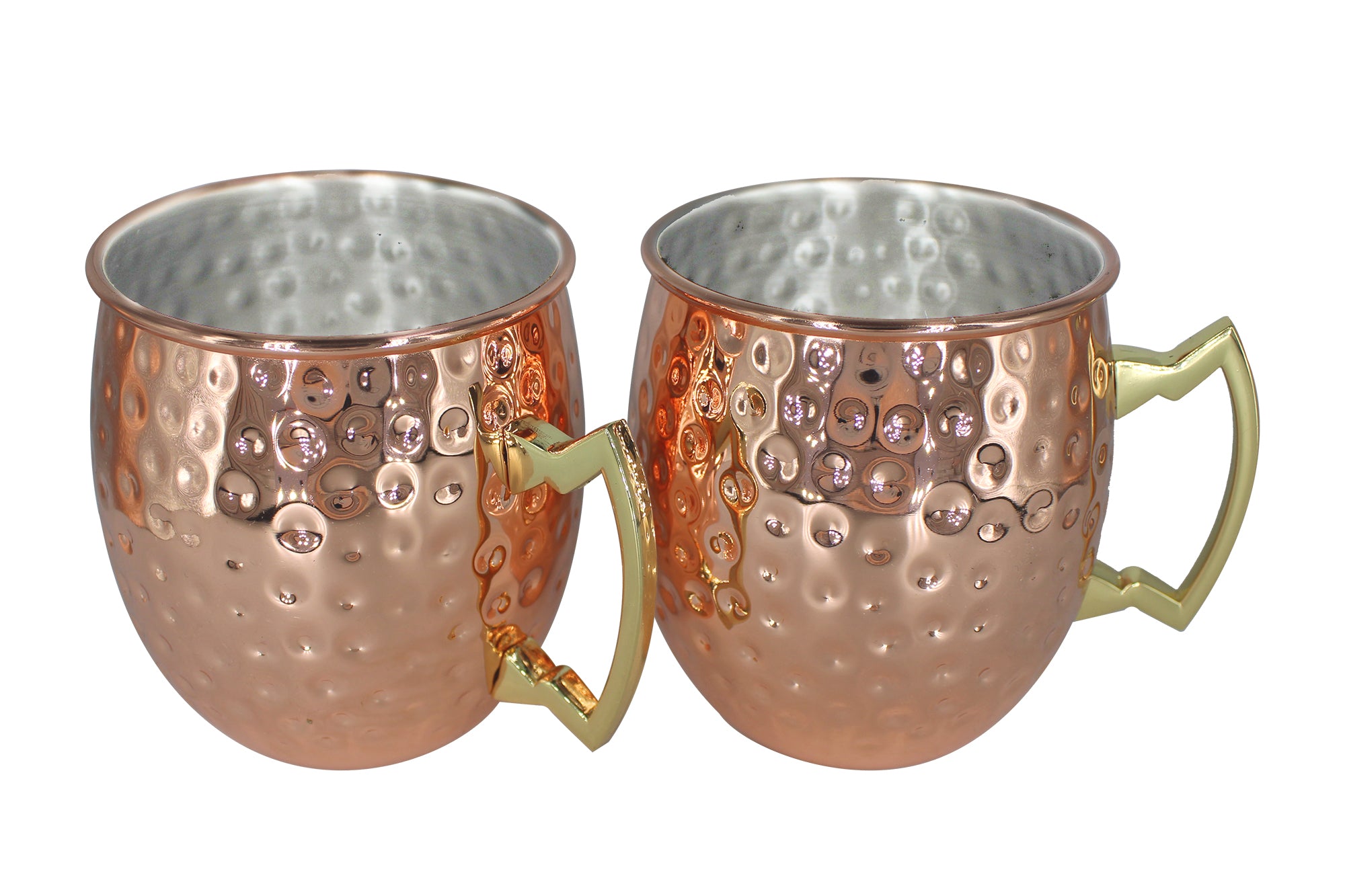 LMA Hammered Stainless Steel Moscow Mule Mug Set - 500ml - 2-Piece