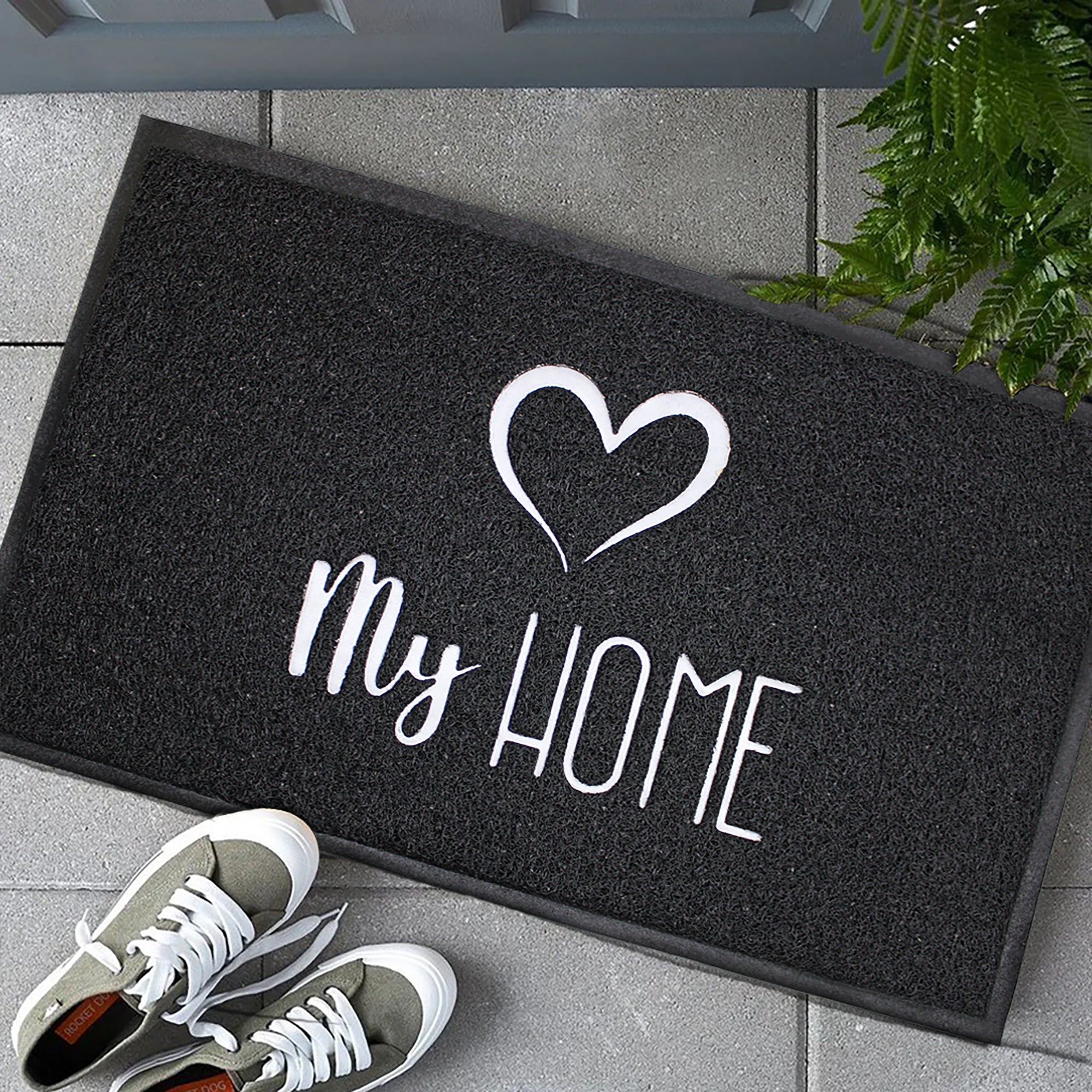 75cmx45cm Washable Synthetic Mesh Floor Mat - Embossed My Home