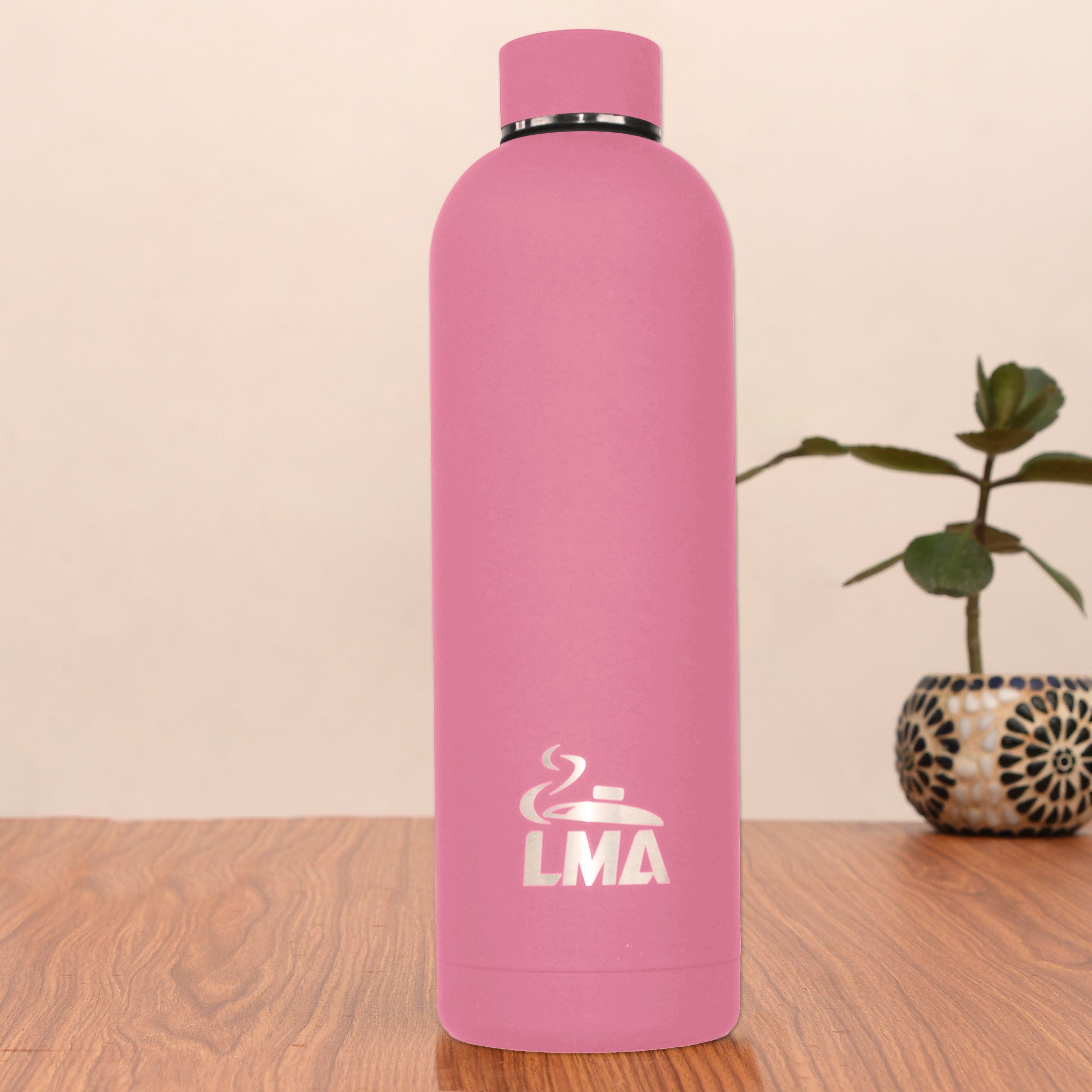 LMA 750ml Rubber-Coated Double Wall Stainless Steel Water Bottle
