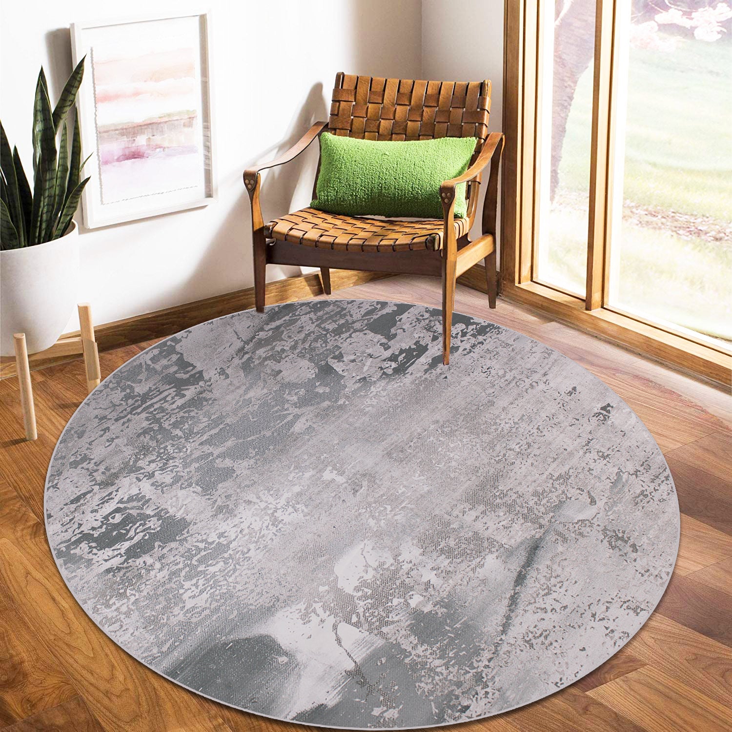 160cm Round LMA Branded 3D Printed Area Rug Lightweight - RCX52