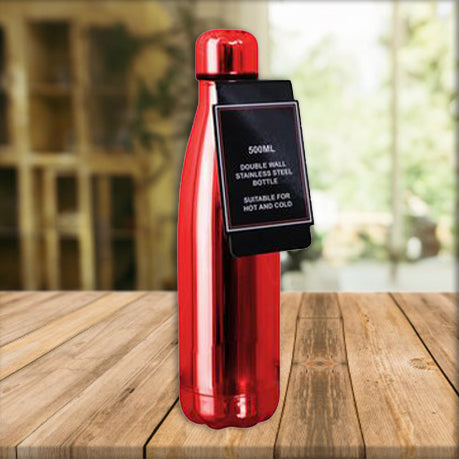 Double Wall Hot And Cold 500ML Stainless Steel Water Bottle