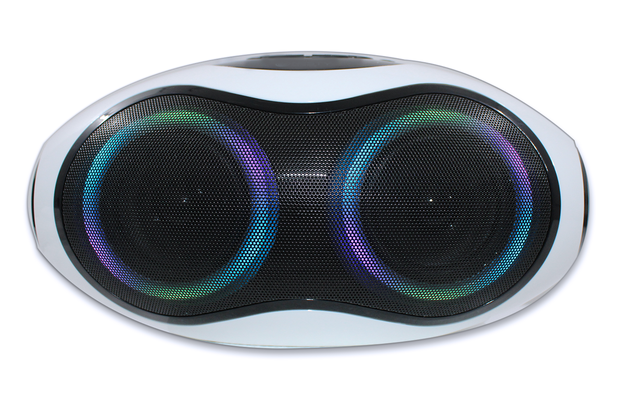 A2DP Robot Head Bluetooth Speaker with EQ Function & Bass Maximiser - White