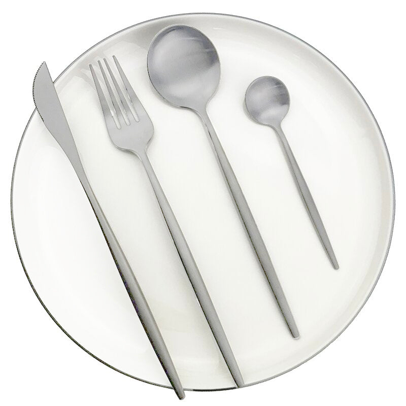 LMA 24 Piece Stainless Steel Flatware Set in Christmas Gift Box