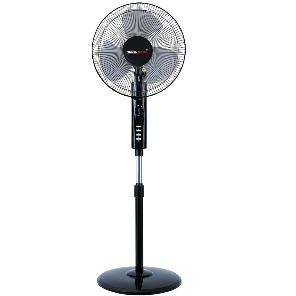 16 Inch 3 Speed Pedestal Fan with Plastic Run- Soft Blades & Timer Dial