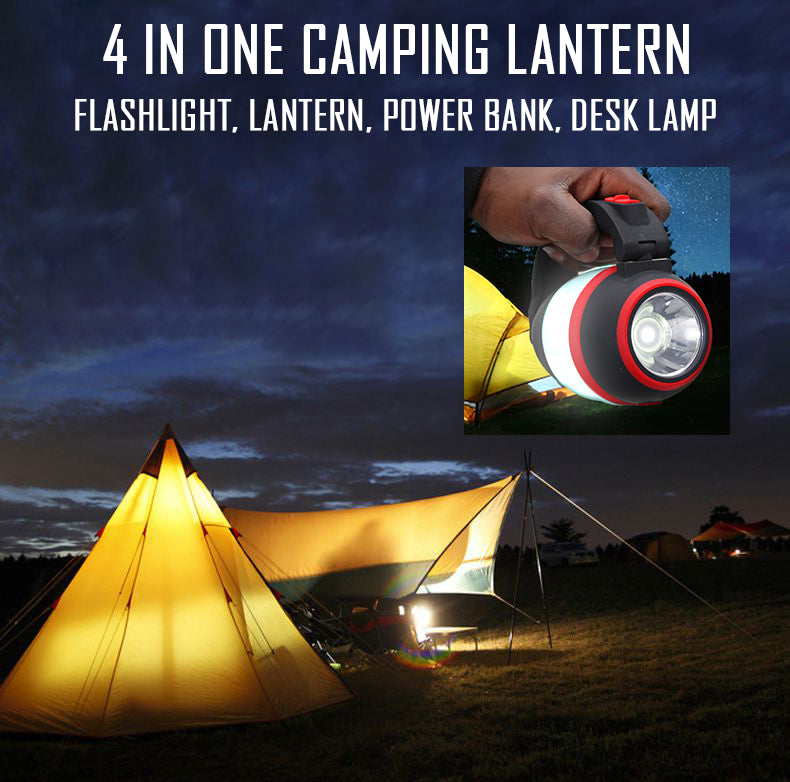 WACO 150 Lumens 4 in 1 LED Camping Lantern Lamp & Power Bank