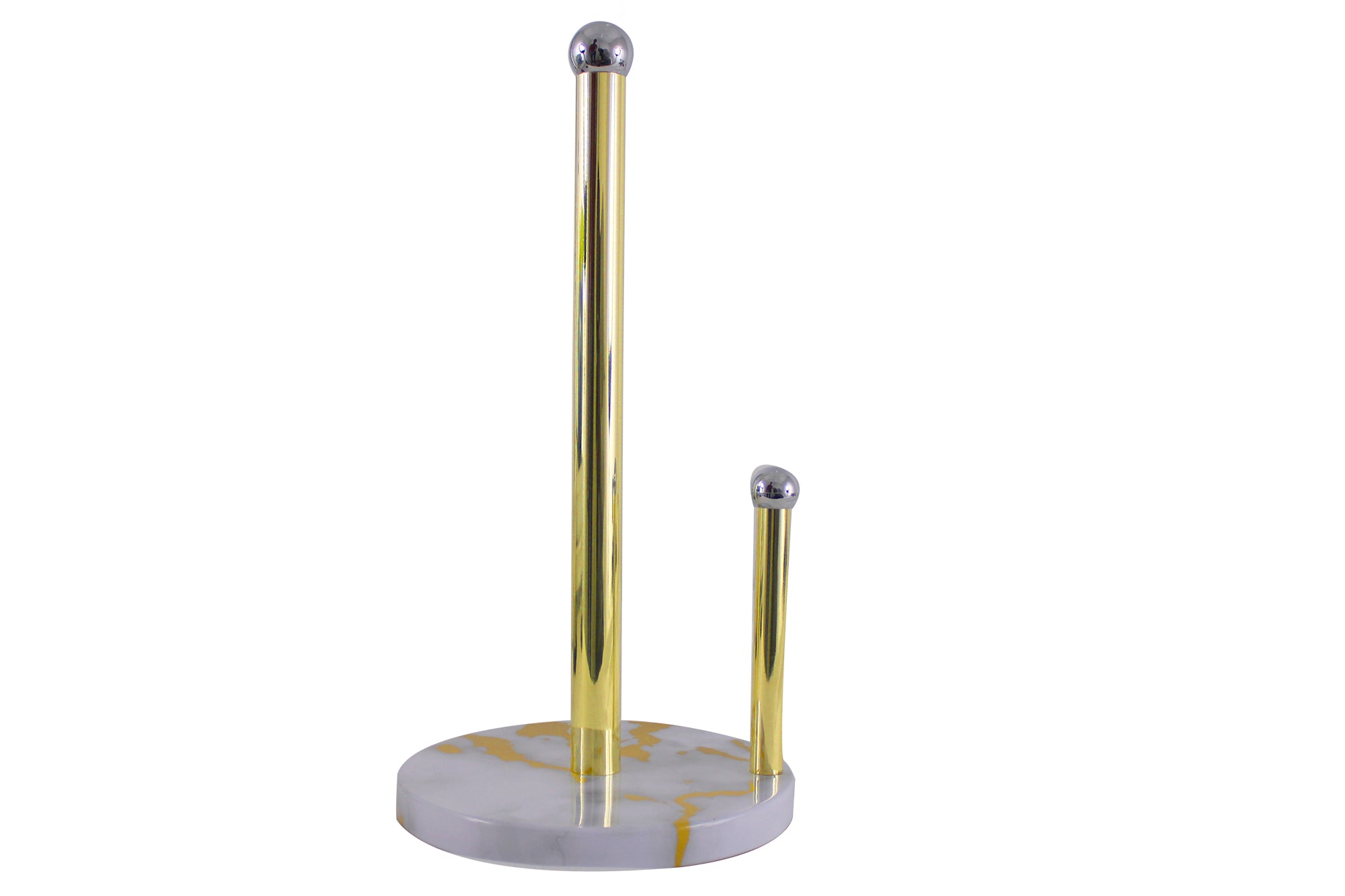 Weighted Stainless Steel Counter Top Paper Towel Holder - Marble